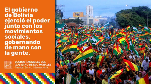 bolivia ejercio el poder junto con los movimientos sociales
