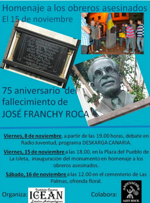 homenaje a los obreros asesinados el 15 Noviembre
