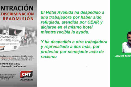 Racismo y represalias laborales en el Hotel Avenida en Vecindario, Gran Canaria – por Javier Marrero