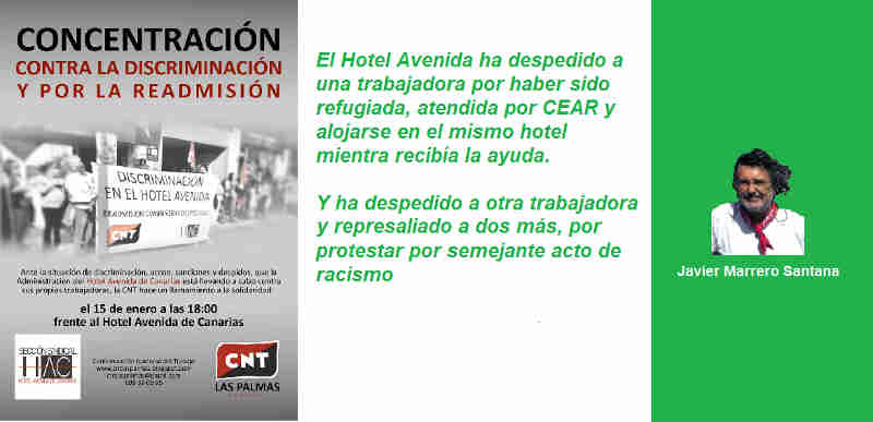 Racismo y represalias laborales en el Hotel Avenida en Vecindario, Gran Canaria - por Javier Marrero