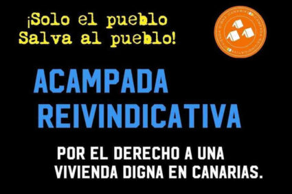 Reunión Consejería de empleo del Gobierno de Canarias y Acampada Dignidad