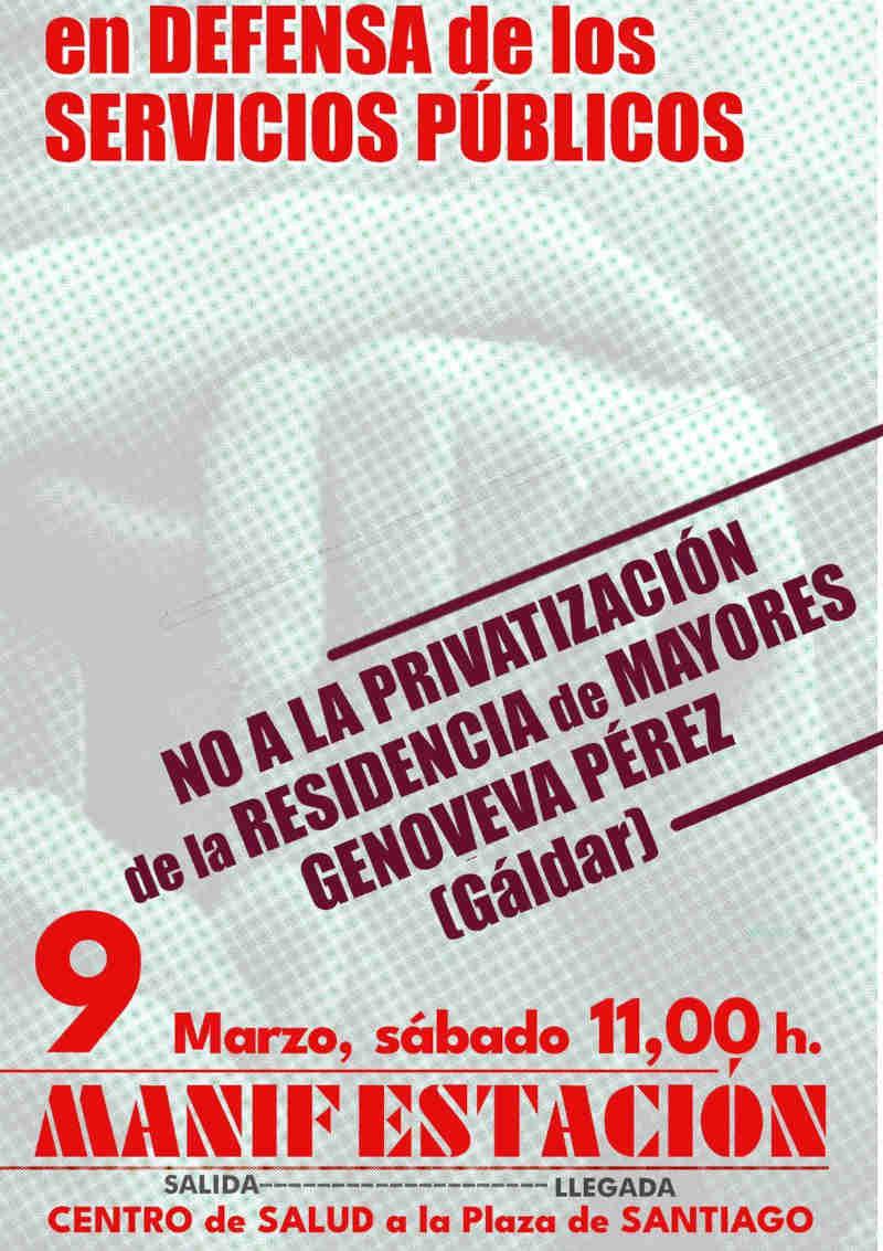 No a la privatización de la Residencia Genoveva Pérez
