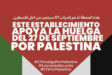 Apoyo a la Jornada del 27 de Septiembre por Palestina