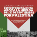 Apoyo a la Jornada del 27 de Septiembre por Palestina