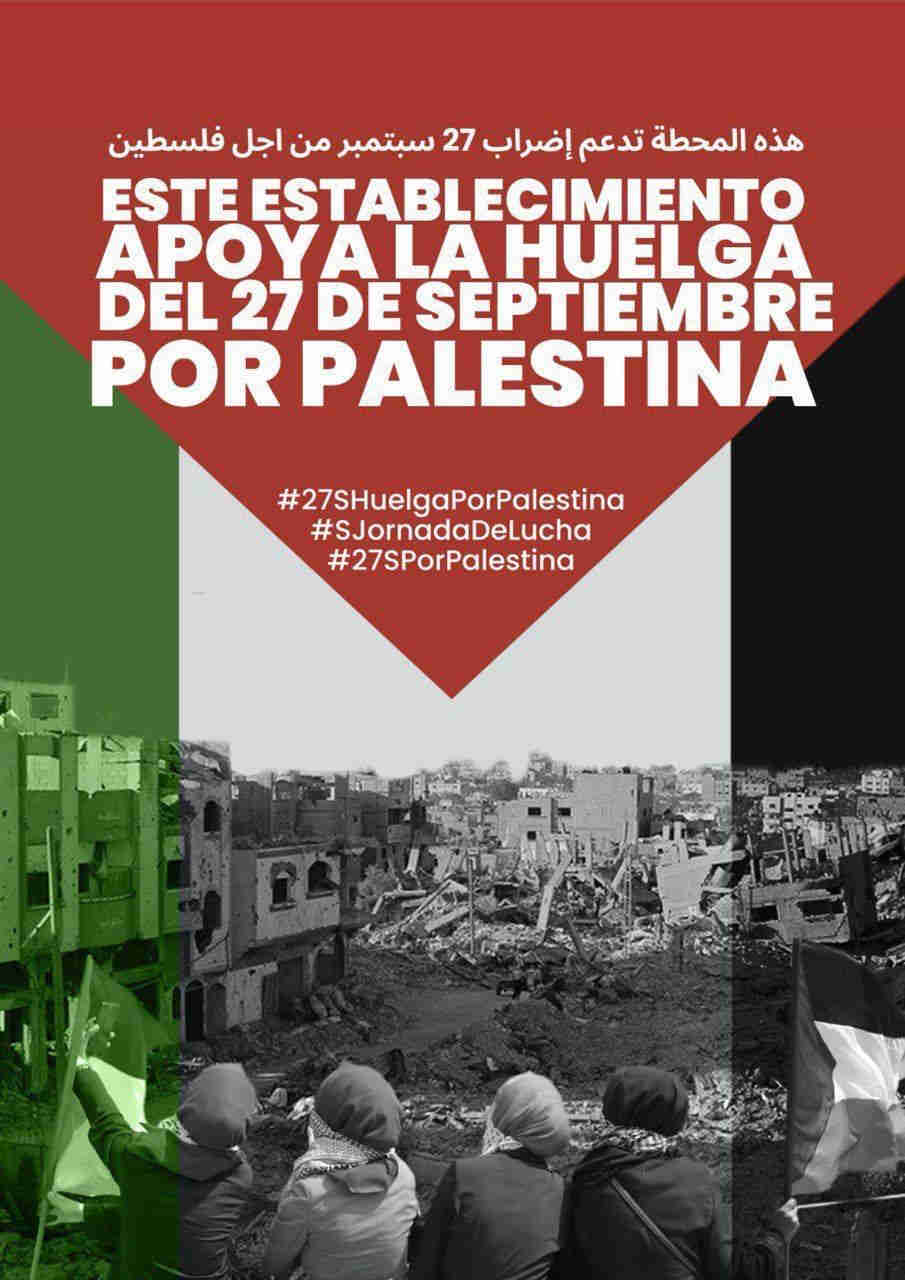 Apoyo a la Jornada del 27 de Septiembre por Palestina