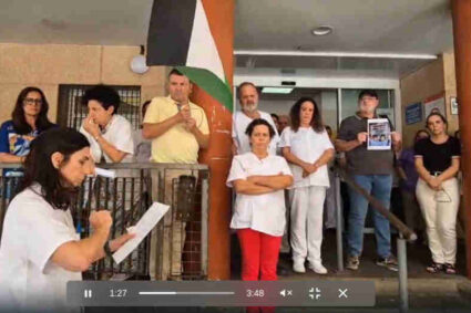 Centro Salud de Gáldar contra genocidio en Gaza