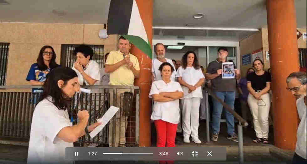 Centro Salud de Gáldar contra genocidio en Gaza